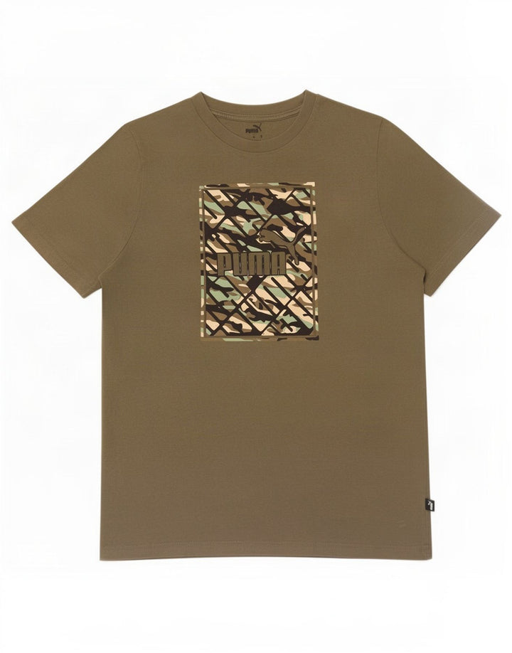 Puma Herre grafisk T-shirt Top Medium Khaki
