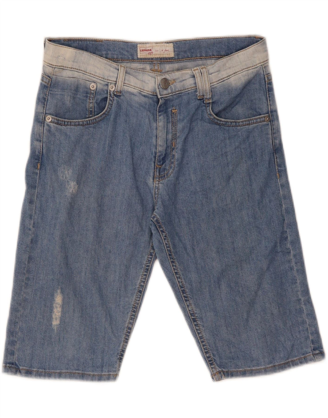 CARRERA Distressed denimshorts til drenge 13-14 år W30 Blå bomuld