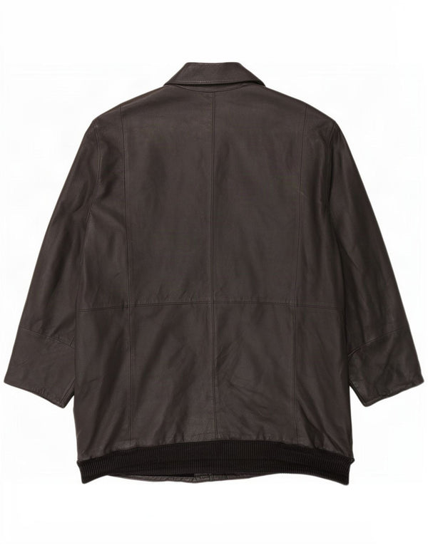 Vintage herre læderfrakke UK 42 XL Sort