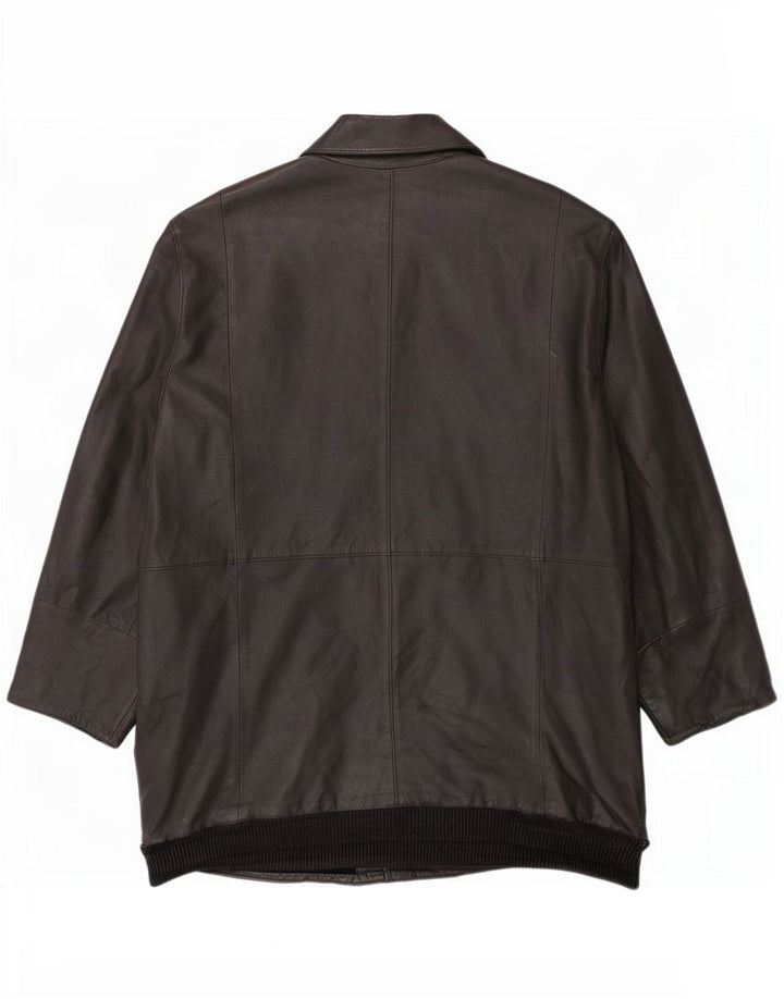 Vintage herre læderfrakke UK 42 XL Sort