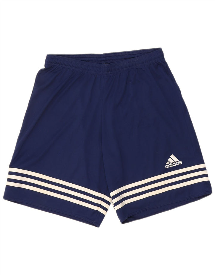 ADIDAS Mens Climalite Sport Shorts Medium  Navy Blue Polyester