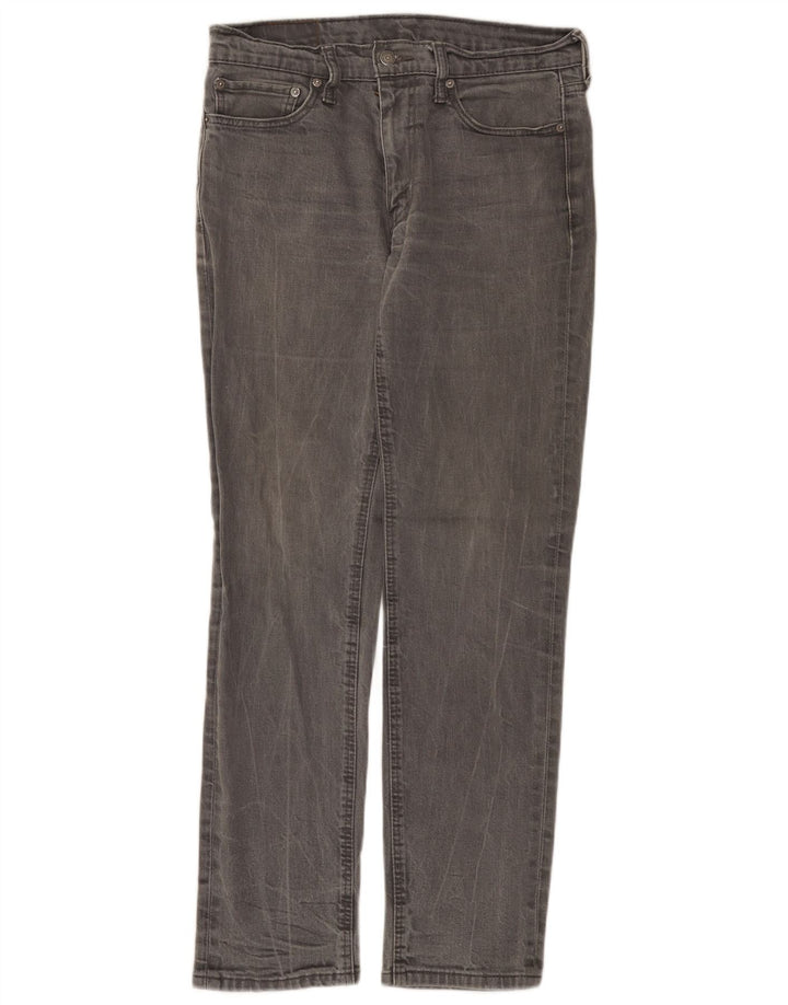 Levi's Herre 541 tilspidsede jeans W33 L31 Grå bomuld