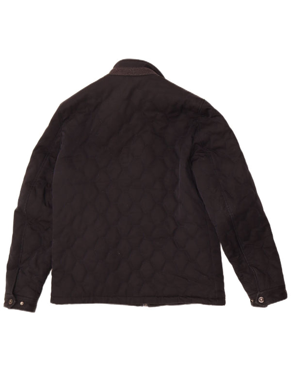 Ted Baker Mens Quilted Jacket Size 4 Large Black Polyester