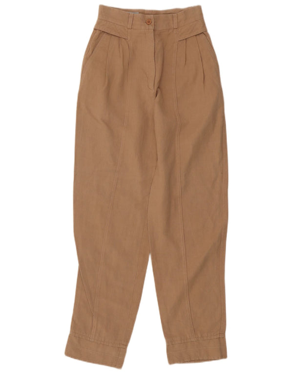 Zucchero Dame Højtaljede Casual Bukser IT 40 Small W24 L29 Beige