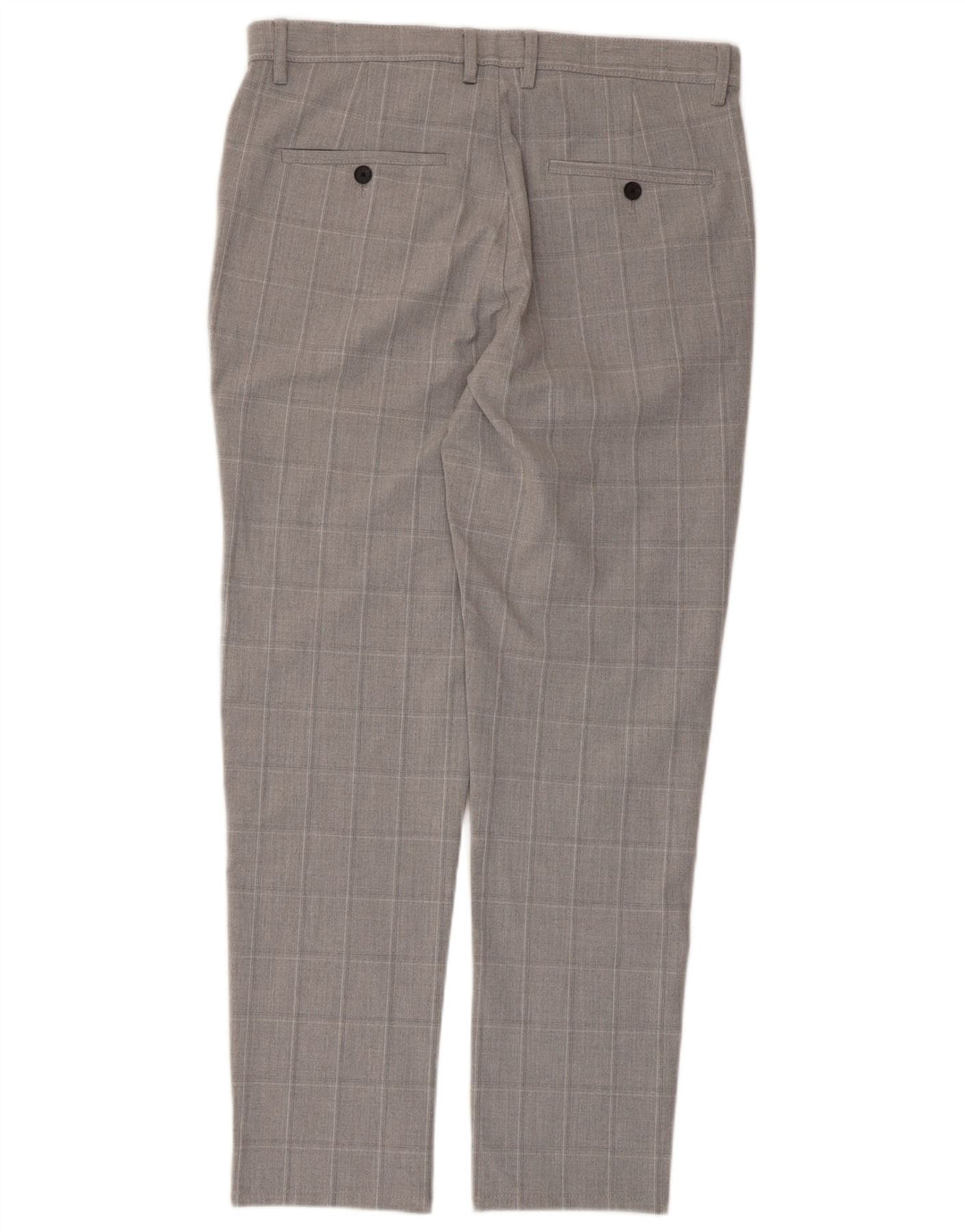 Zara Herre Slim Chino Bukser EU 40 Medium W31 L28 Grå ternet