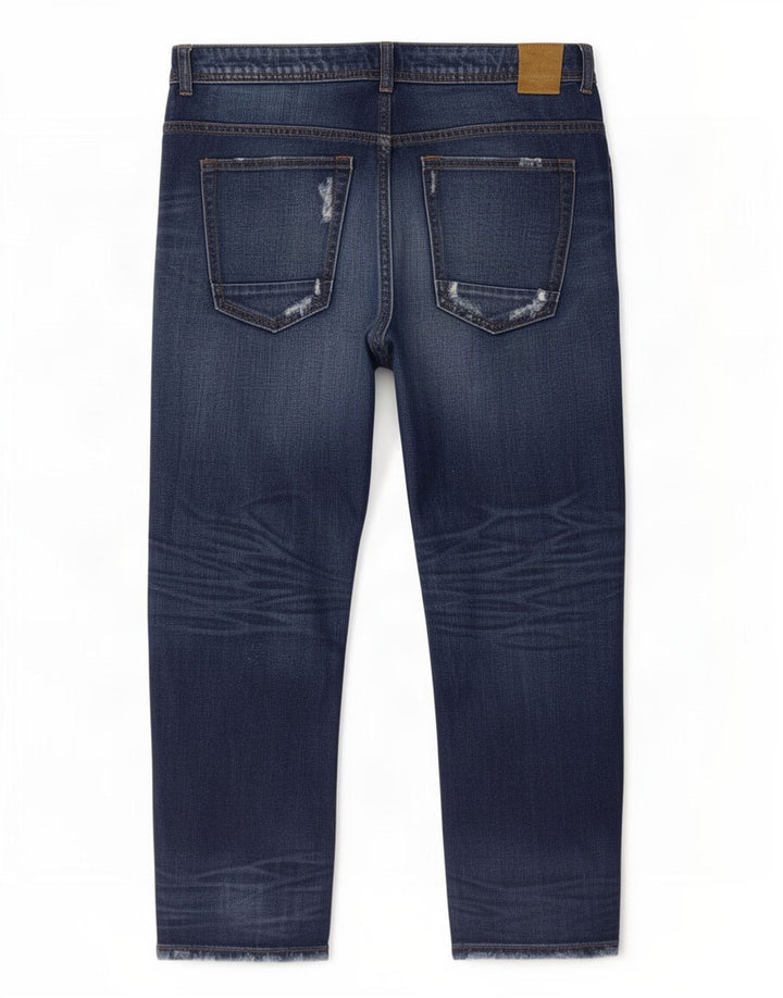 Zara Womens Distressed Cropped Jeans EU 40 Medium W30 L26 Blue
