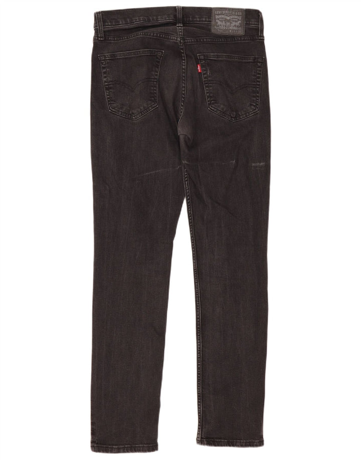 Levi's Slim Jeans til mænd W33 L32 sort bomuld
