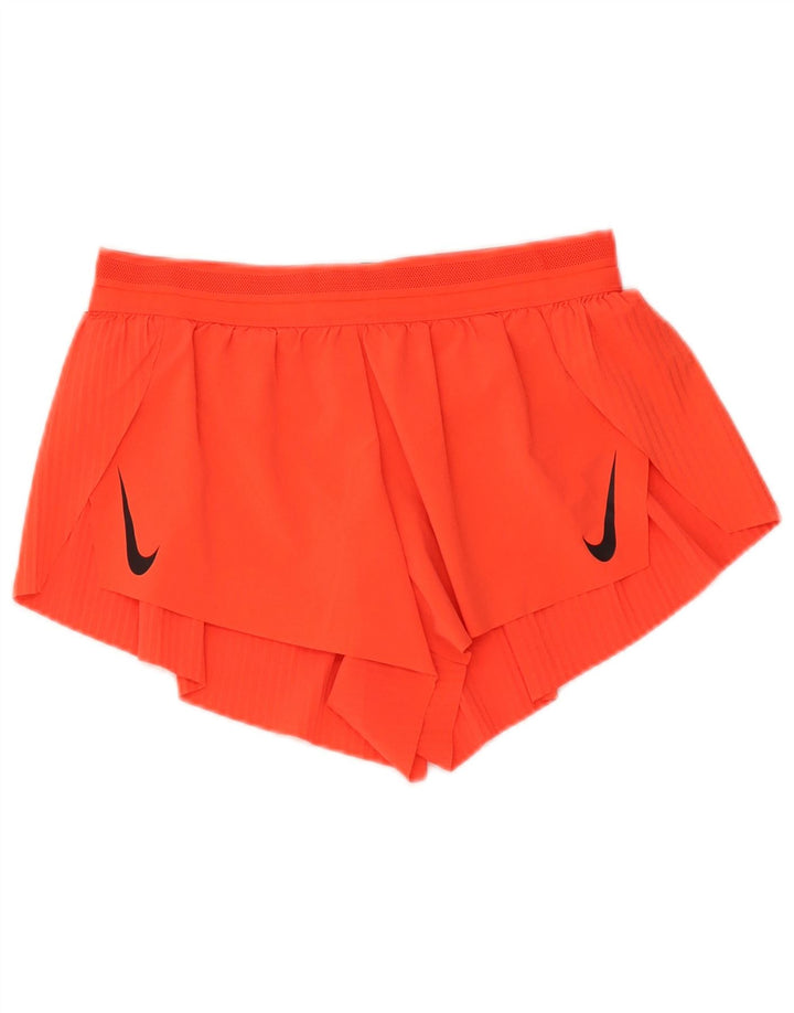 Nike Dame Dri Fit Sport Shorts UK 10 Small Orange