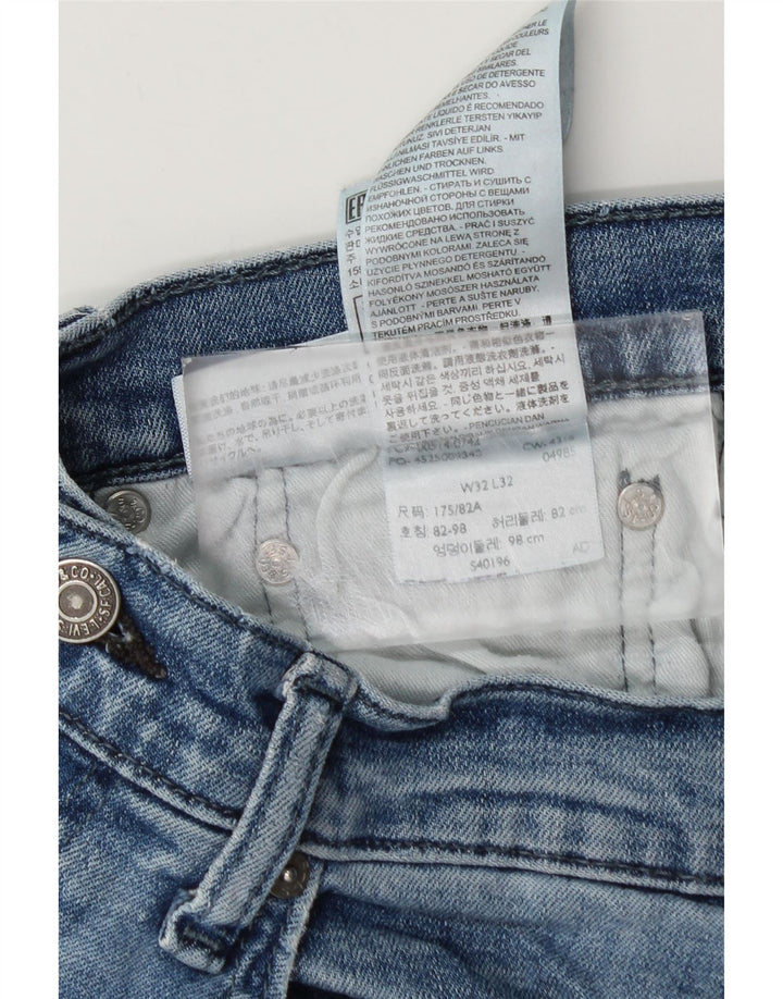 Levi's Herre 511 Slim Jeans W32 L32 Blå Bomuld