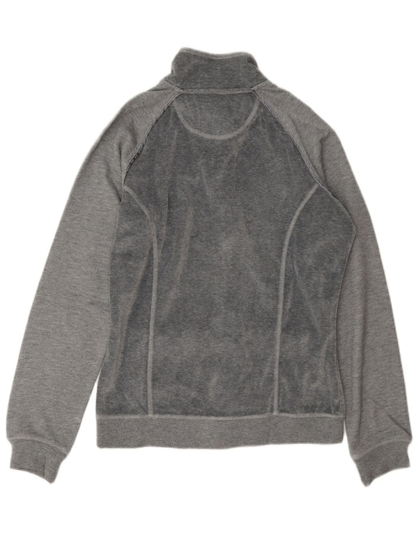 Champion Womens Heritage Fit Velour træningsdragt Topjakke UK 14 Medium Grey