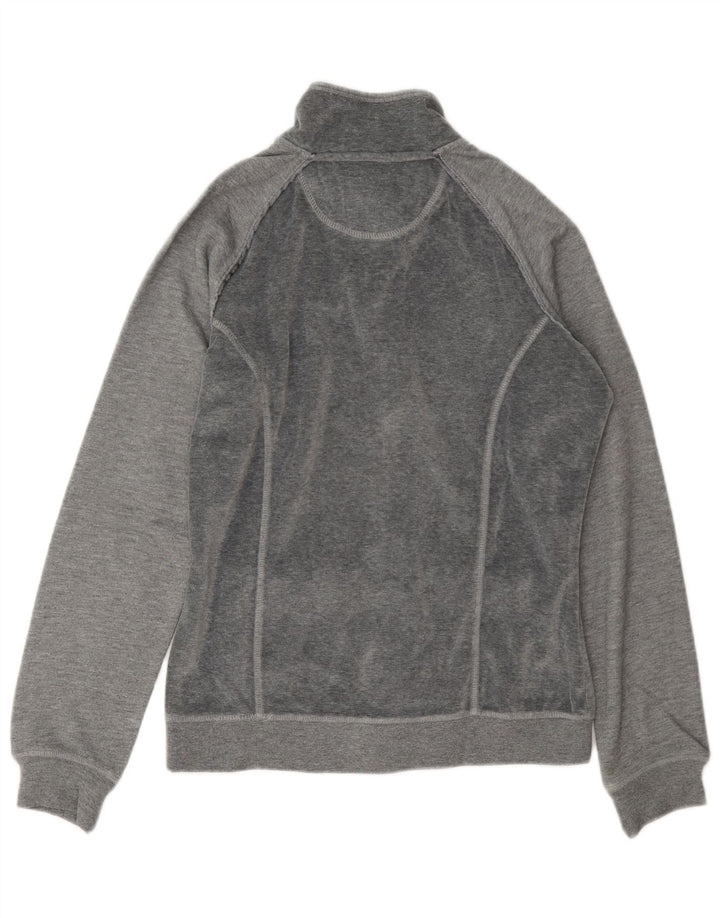 Champion Womens Heritage Fit Velour træningsdragt Topjakke UK 14 Medium Grey