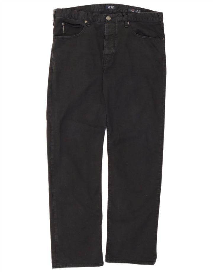 Armani Herre Regular Straight Jeans W38 L32 Sort Bomuld