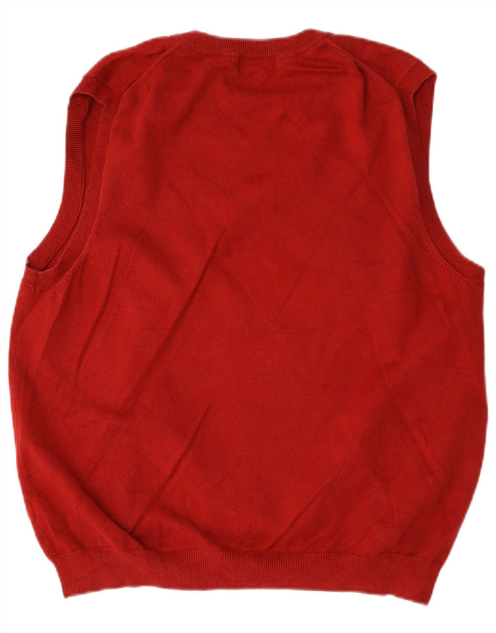 Eddie Bauer Herrevest Tank Top Medium Bourgogne Bomuld