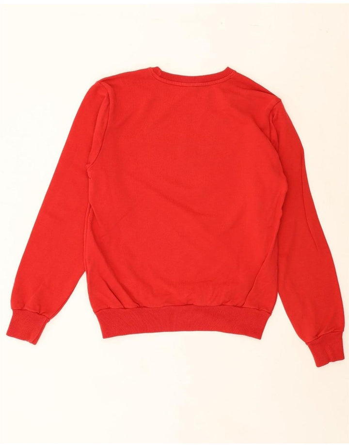 FILA Mens Graphic Sweatshirt Jumper Medium Red Colourblock Cotton Vintage Fila and Second-Hand Fila from Messina Hembry 