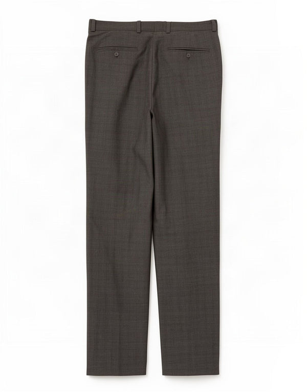 Tommy Hilfiger Straight Casual bukser til mænd W33 L32 Grå ternet polyester