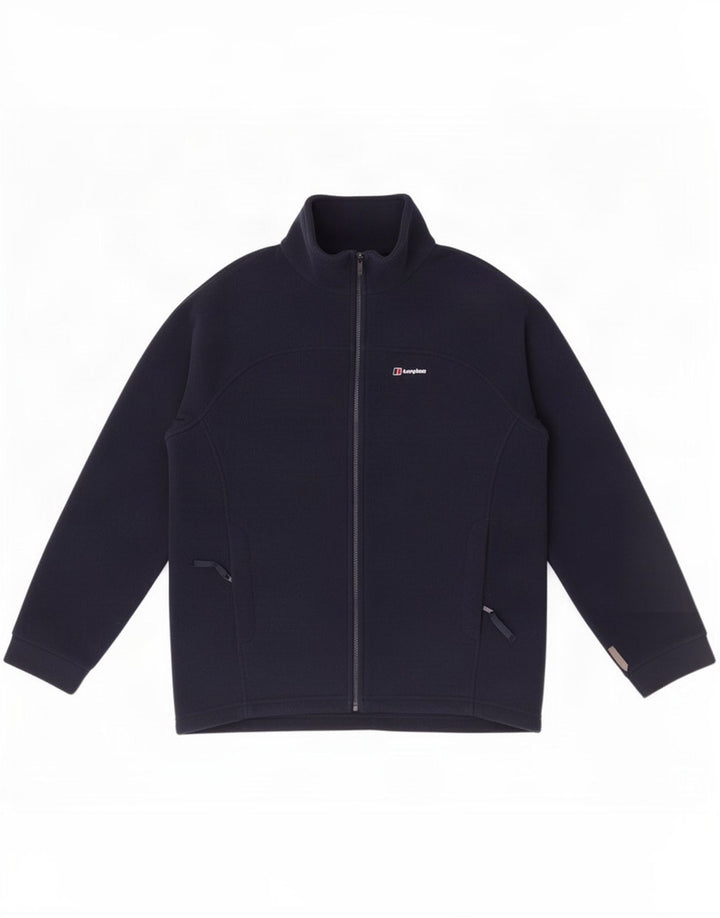 Berghaus Fleecejakke til kvinder UK 14 Stor marineblå polyester