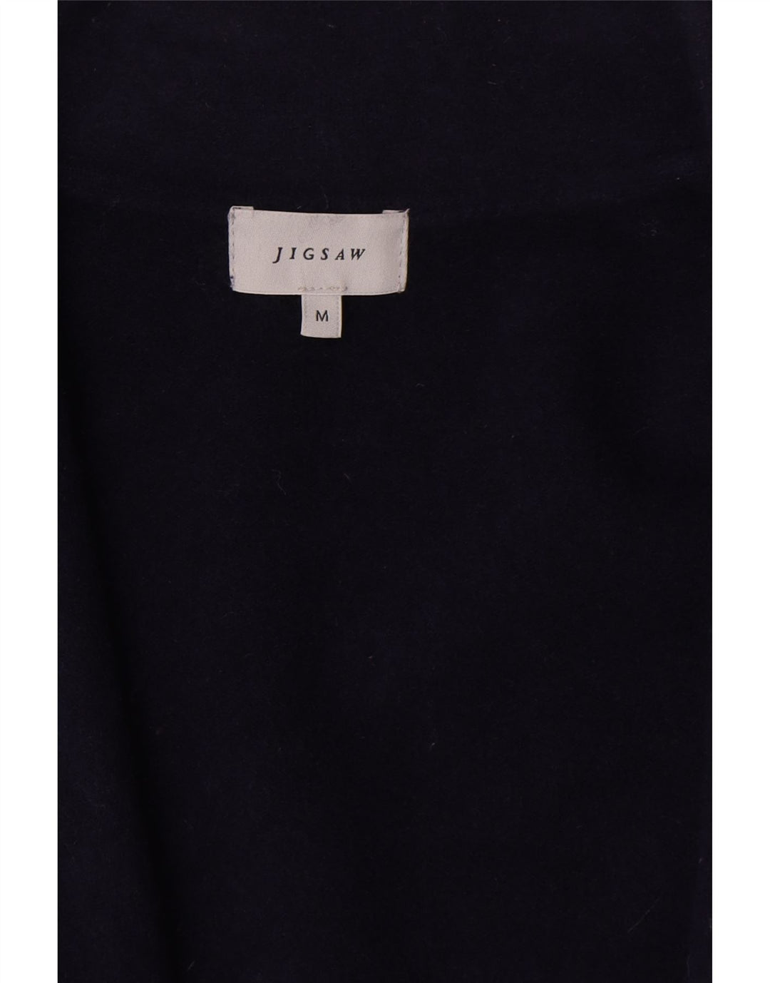 Jigsaw dame cardigan sweater med 3/4 ærmer UK 14 medium marineblå uld