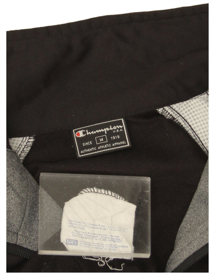 Champion Herre grafisk træningsdragt Topjakke Medium Sort Colourblock