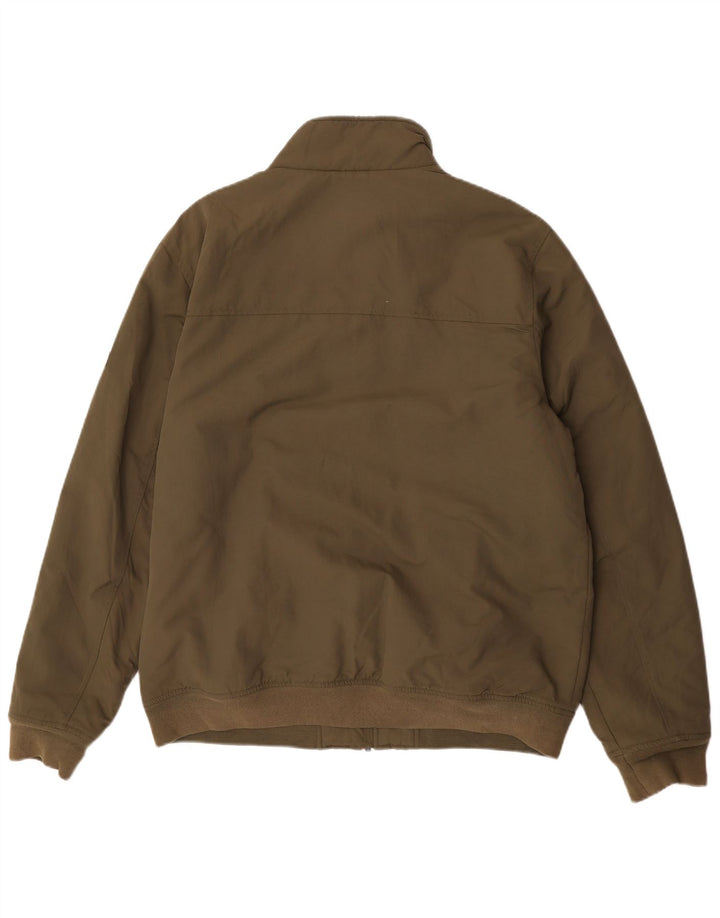 Tommy Hilfiger Herre Bomber Jacket UK 42 XL Khaki Polyamid