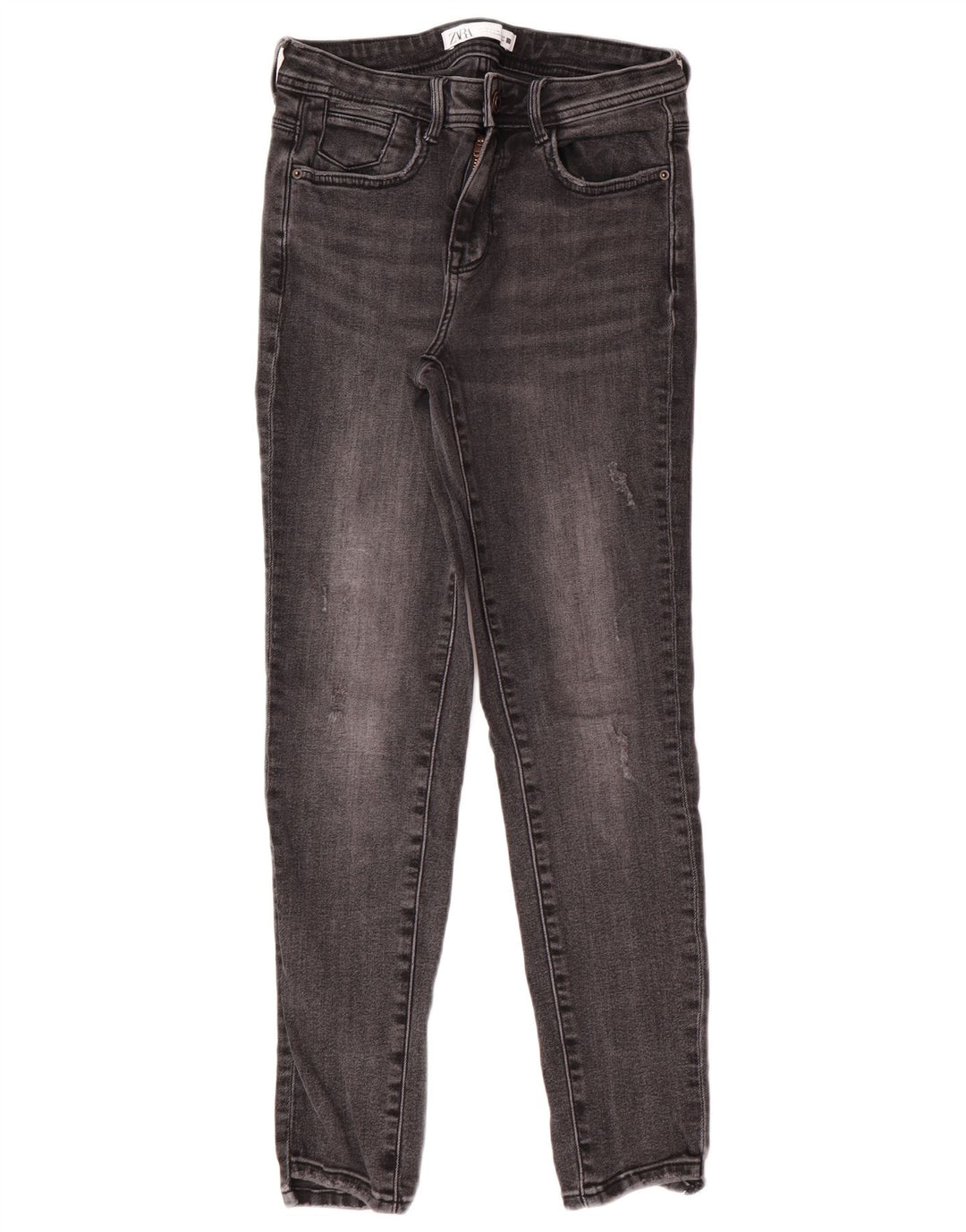 Zara Dame Skinny Jeans EU 38 Small W28 L27 Grå Bomuld Classic