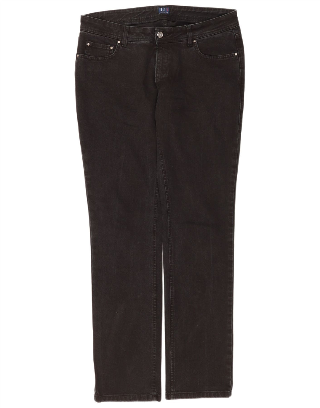 Trussardi Dame Slim Jeans W31 L33 Sort Bomuld