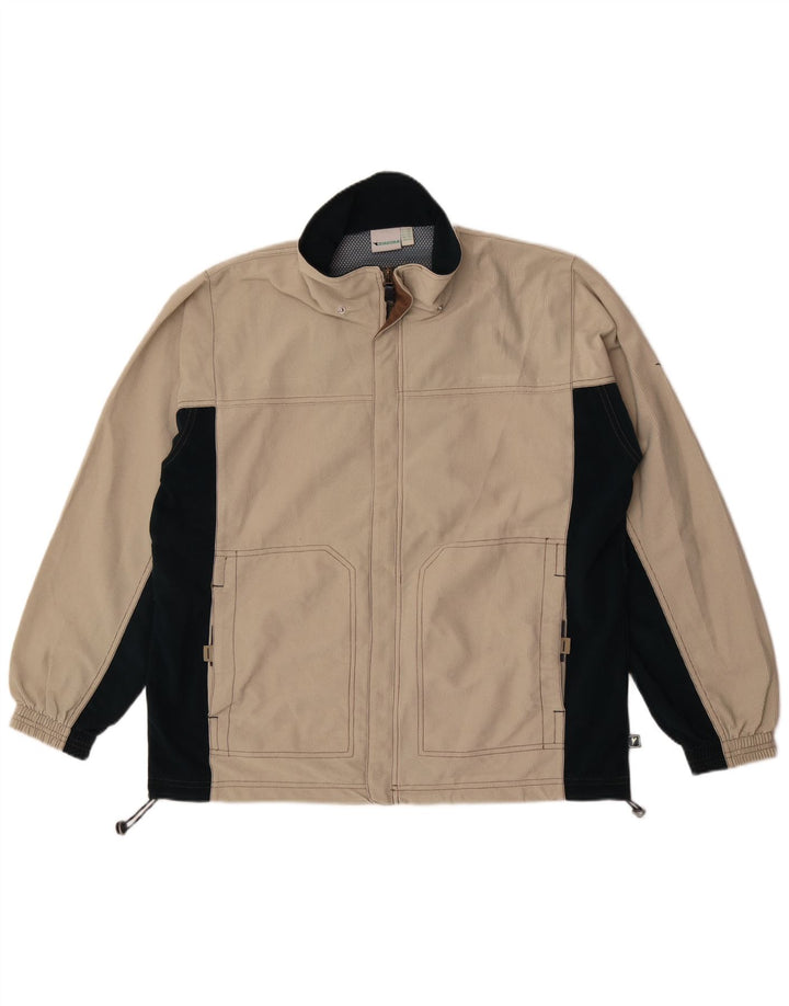 Diadora Træningsdragt til mænd Topjakke UK 42 Stor Beige Colourblock Polyester