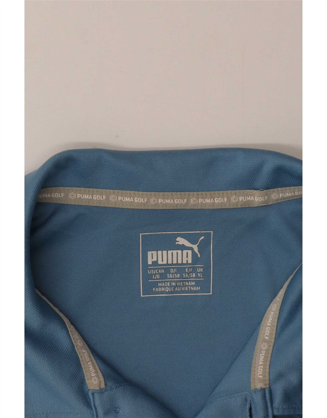 Puma Polo Shirt til mænd XL Blå Colourblock