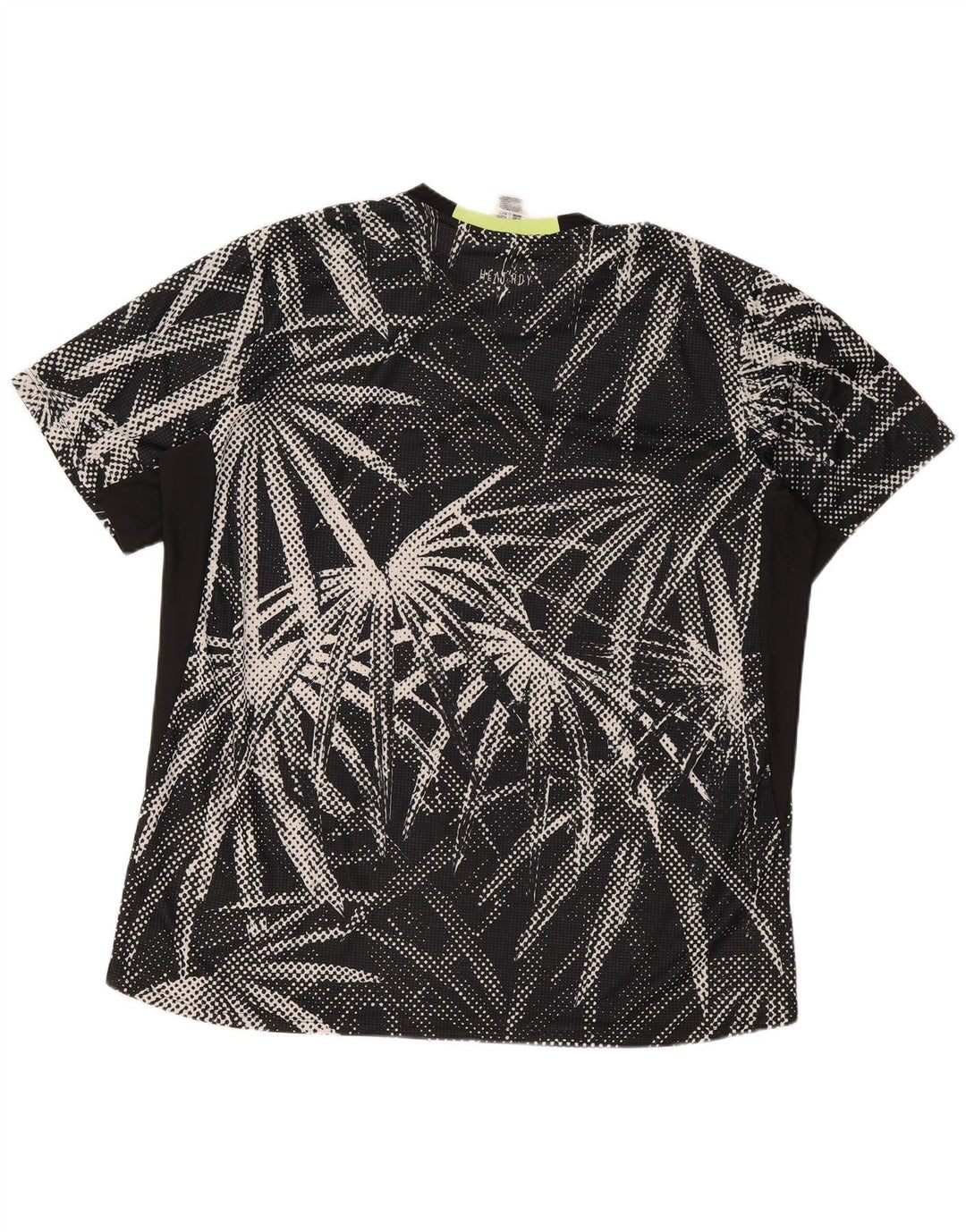 Adidas Herre T-Shirt Top 2XL Sort Blomster Polyester