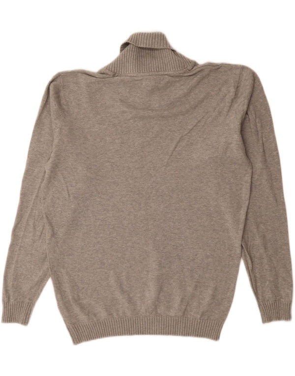 JACK & JONES Herre Shawl Neck Jumper Sweater Stor Grå Bomuld