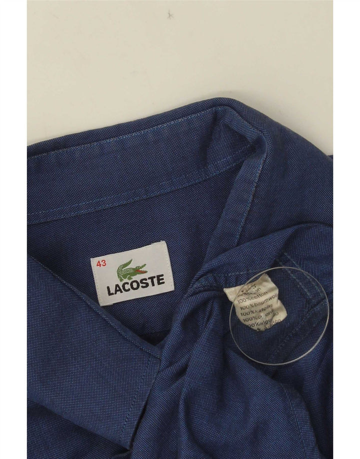Lacoste herreskjorte størrelse 43 Large blå bomuld