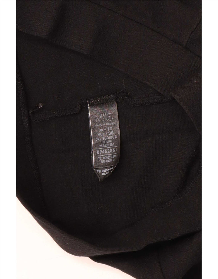 Marks & Spencer Womens Leggings UK 10 Small Black Viscose