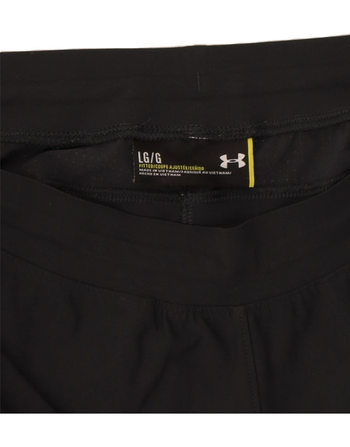 UNDER ARMOUR Womens Tracksuit Trousers UK 14 Large Black Colourblock Vintage Under Armour and Second-Hand Under Armour from Messina Hembry 