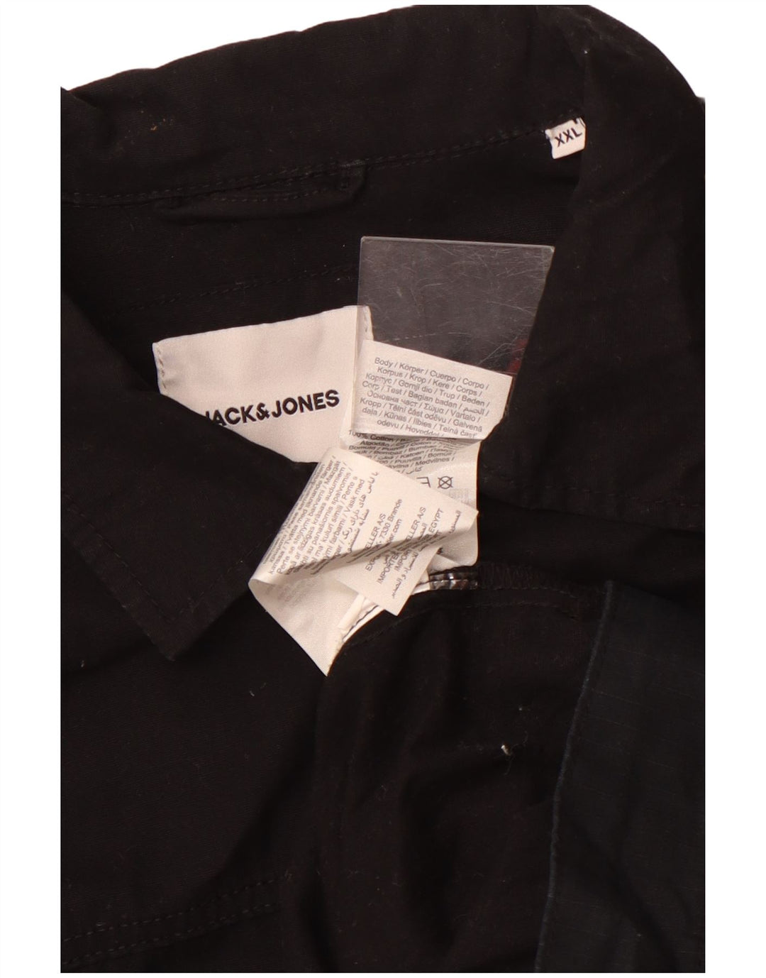 Jack & Jones herreskjorte 2XL sort bomuld