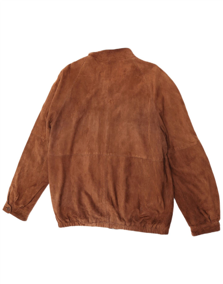 Vintage herre ruskindsjakke IT 54 2XL Brun