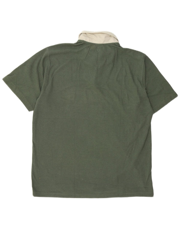 ADIDAS Rugby polotrøje til mænd UK 48/50 XL Grøn bomuld