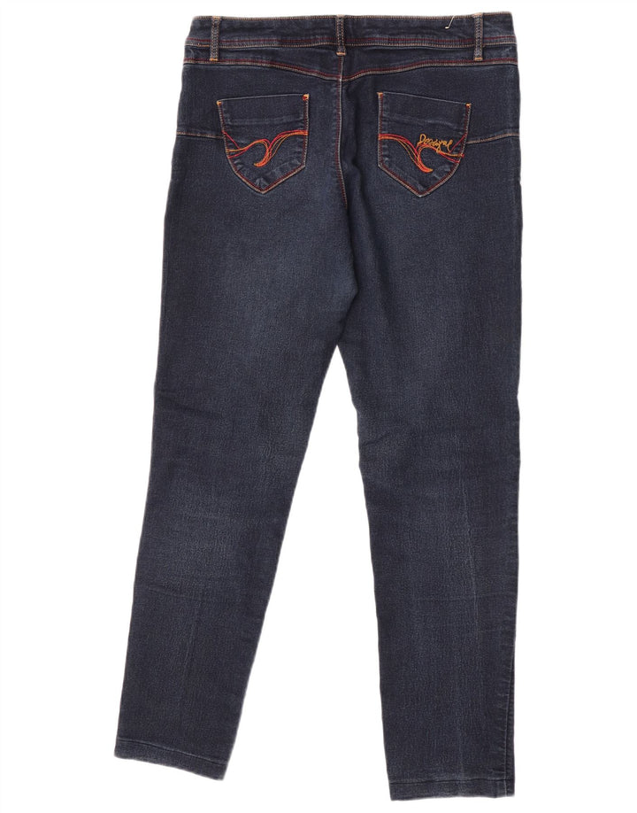 Desigual Dame Skinny Jeans W34 L29 Blå