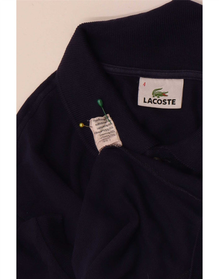 Lacoste herre poloshirt størrelse 4 Medium marineblå bomuld
