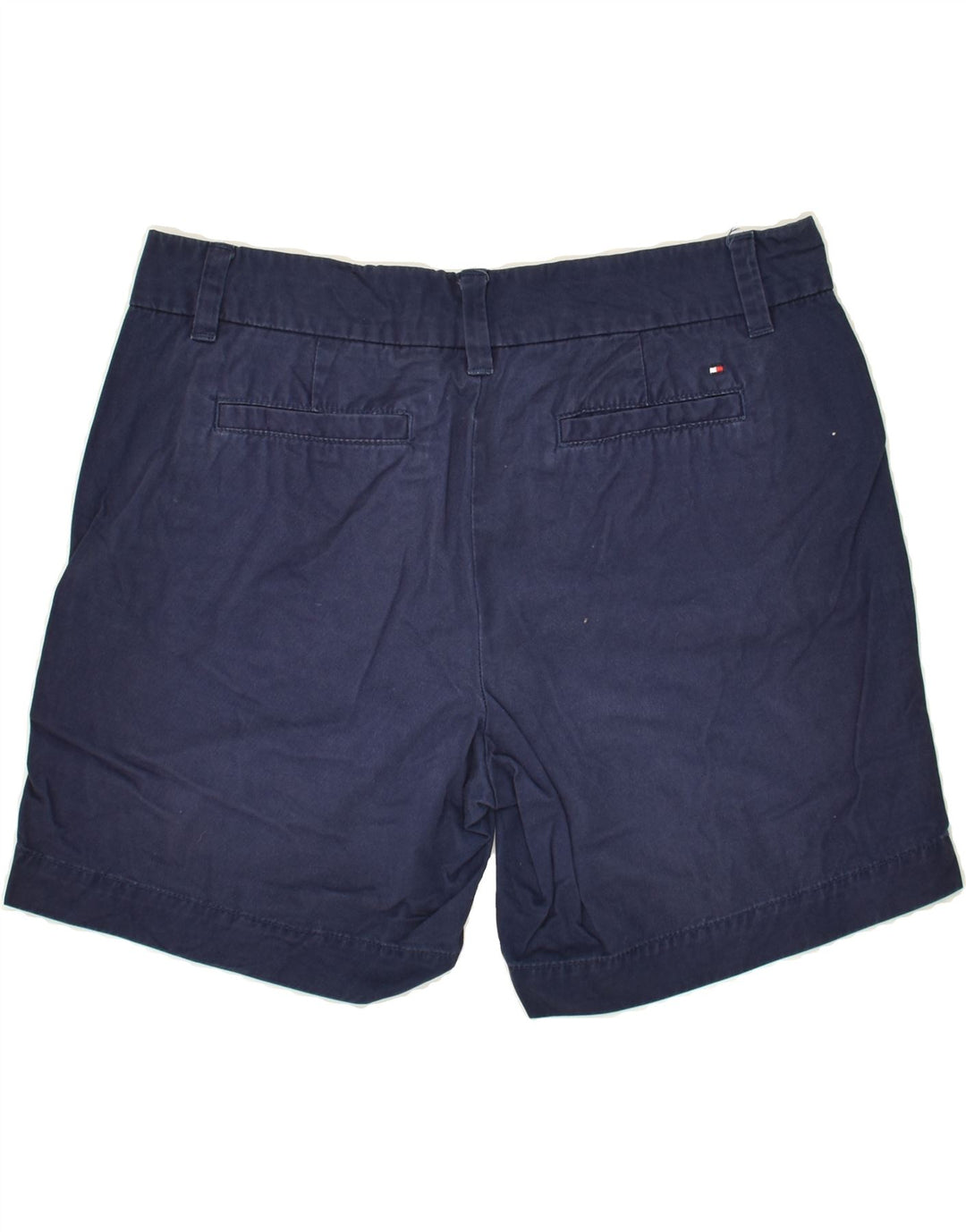 TOMMY HILFIGER Womens Chino Shorts US 6 Medium W30 Navy Blue | Vintage Tommy Hilfiger | Thrift | Second-Hand Tommy Hilfiger | Used Clothing | Messina Hembry 