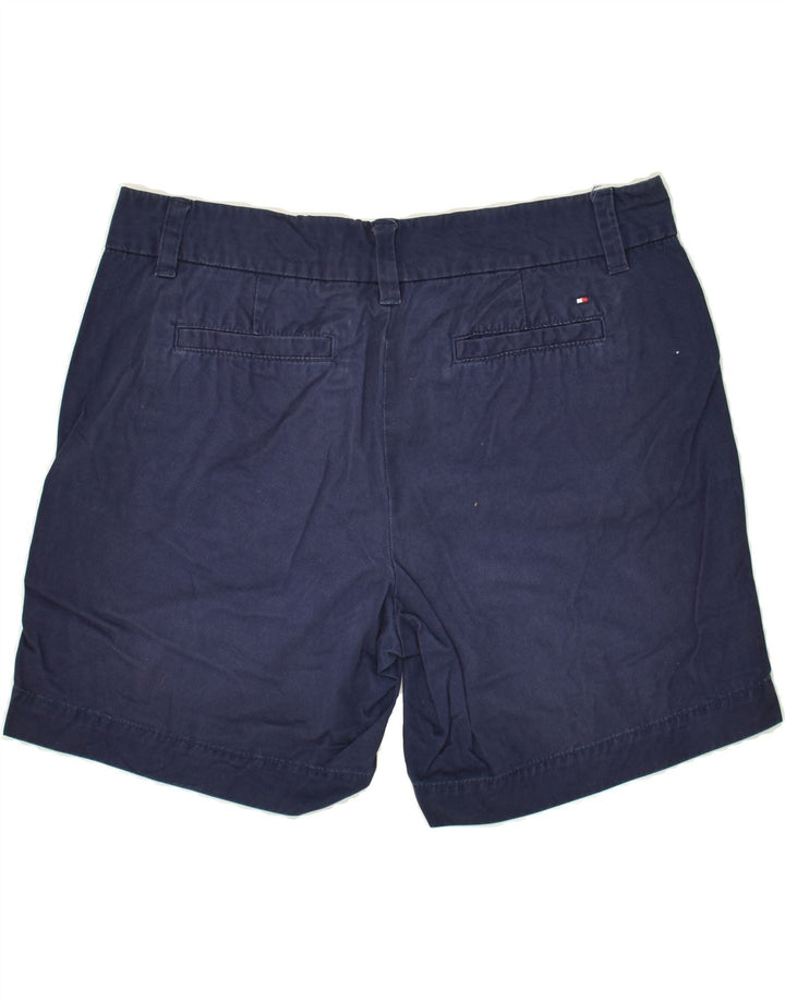 TOMMY HILFIGER Womens Chino Shorts US 6 Medium W30 Navy Blue | Vintage Tommy Hilfiger | Thrift | Second-Hand Tommy Hilfiger | Used Clothing | Messina Hembry 
