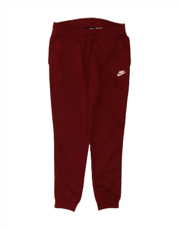 NIKE Mens Graphic Tracksuit Trousers Joggers Small  Maroon Polyester Vintage Nike and Second-Hand Nike from Messina Hembry 