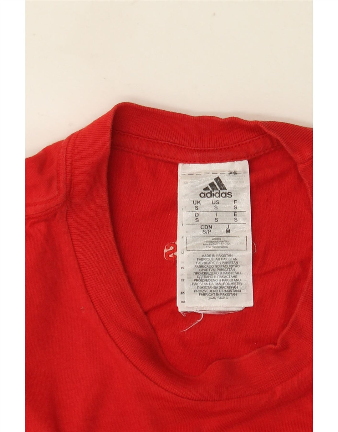 ADIDAS Grafisk T-shirt til mænd, lille rød bomuld