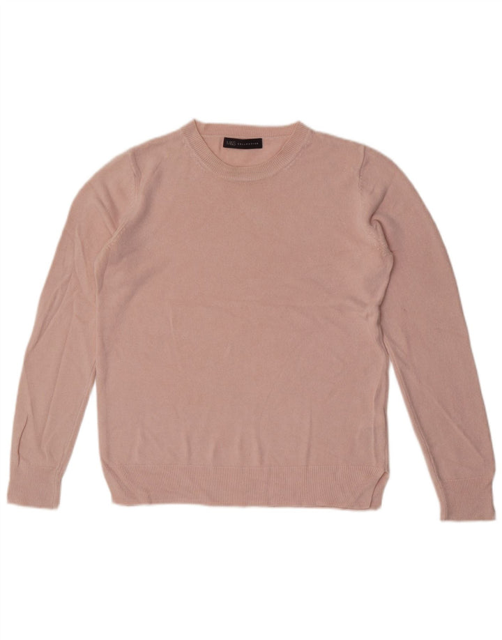 Marks & Spencer Dame sweater med rund hals DK 12 Medium Pink Akryl