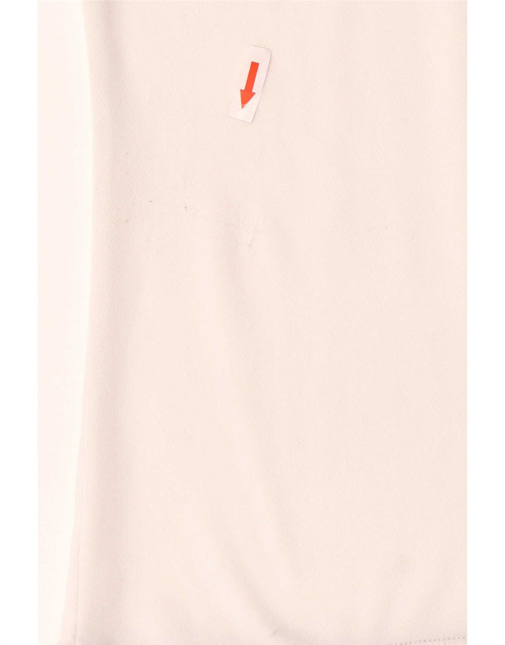 Adidas Herre Climalite T-Shirt Top Lille hvid Colourblock Polyester