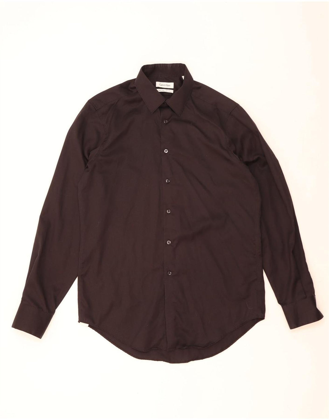 Calvin Klein Herre Slim Fit skjorte Størrelse 15 1/2 Medium Sort