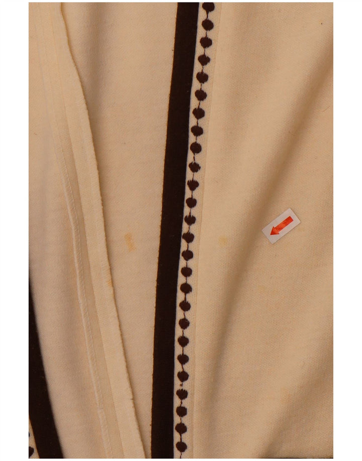 Carre Dame ærmeløs åben cardigan sweater EU 42 Large Off White