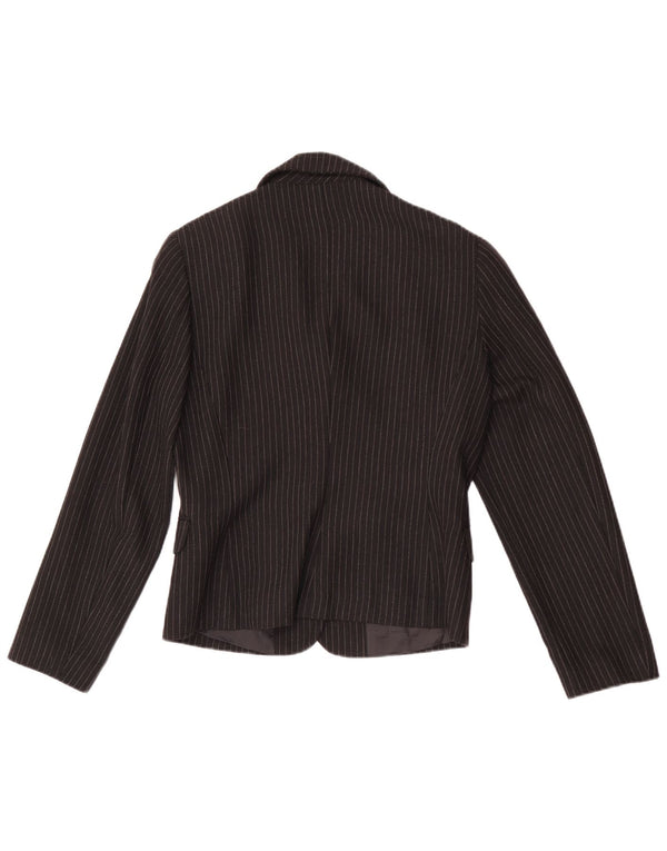 Max&Co. Dame 3-knaps blazerjakke UK 12 Medium Black Pinstripe