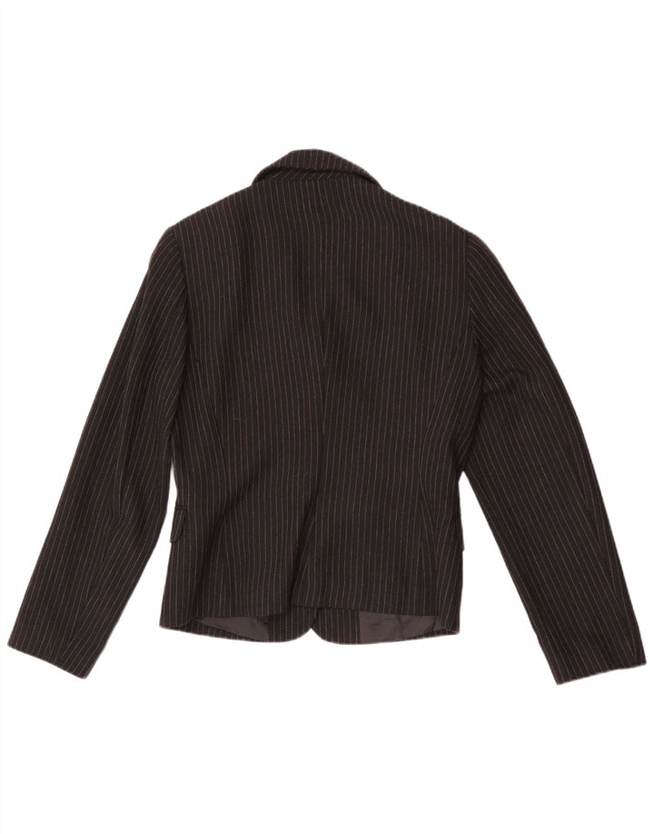 Max&Co. Dame 3-knaps blazerjakke UK 12 Medium Black Pinstripe