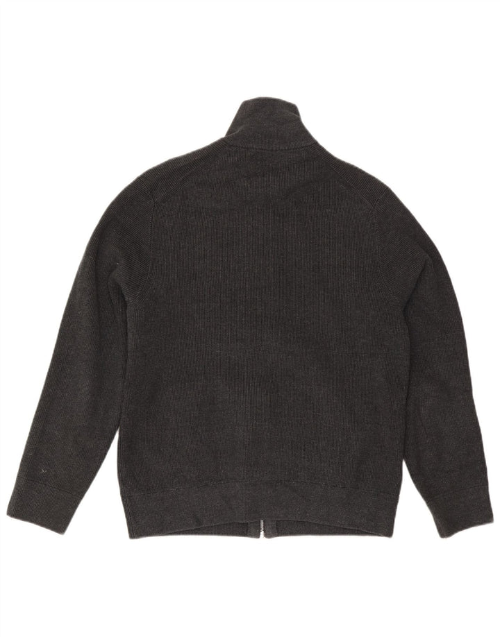 Marks & Spencer Herre Cardigan Sweater Stor Grå Polyester
