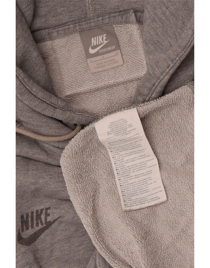 Nike grafisk hættetrøje til mænd, lille grå bomuld