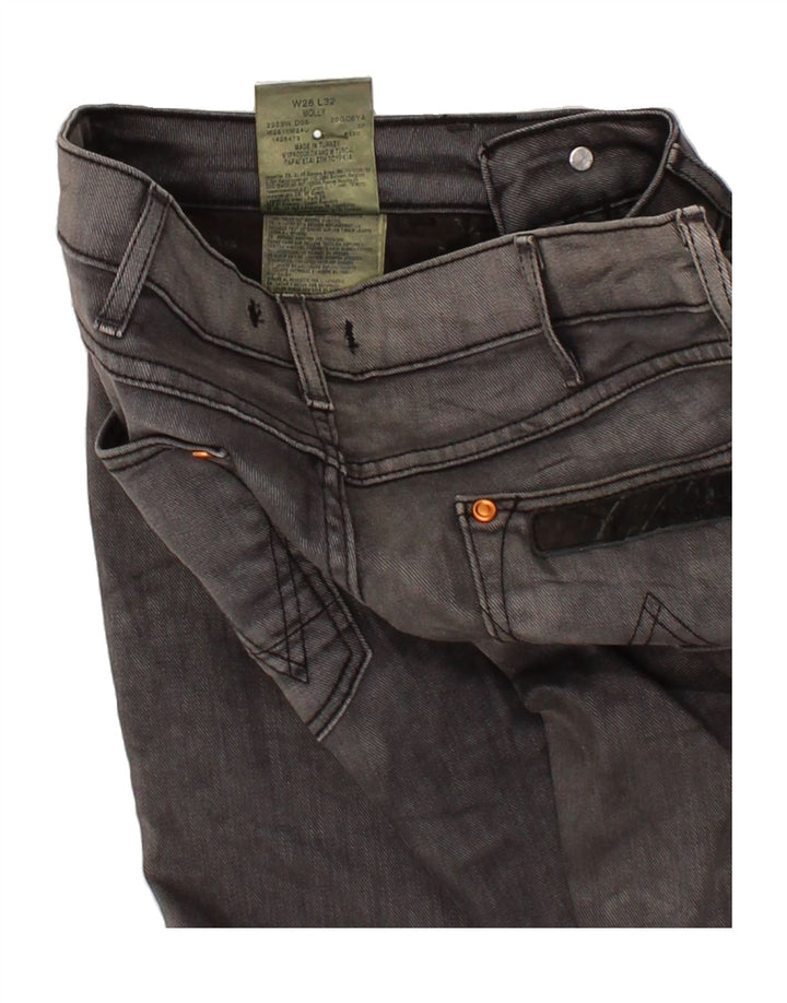 WRANGLER Womens Molly Slim Jeans W28 L32  Grey Cotton Vintage Wrangler and Second-Hand Wrangler from Messina Hembry 